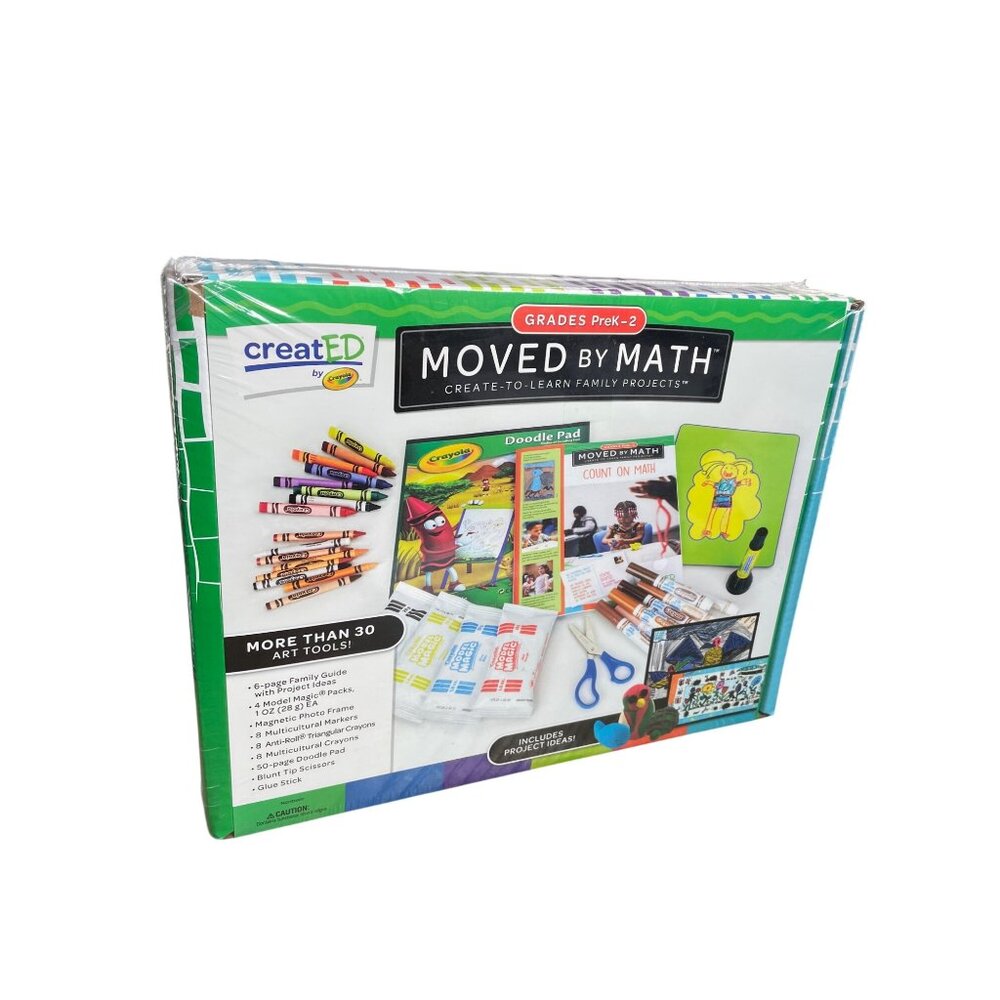 Crayola Moved By Math Create-To-Learn Family Kit For Grades PreK-2 SKU 9345